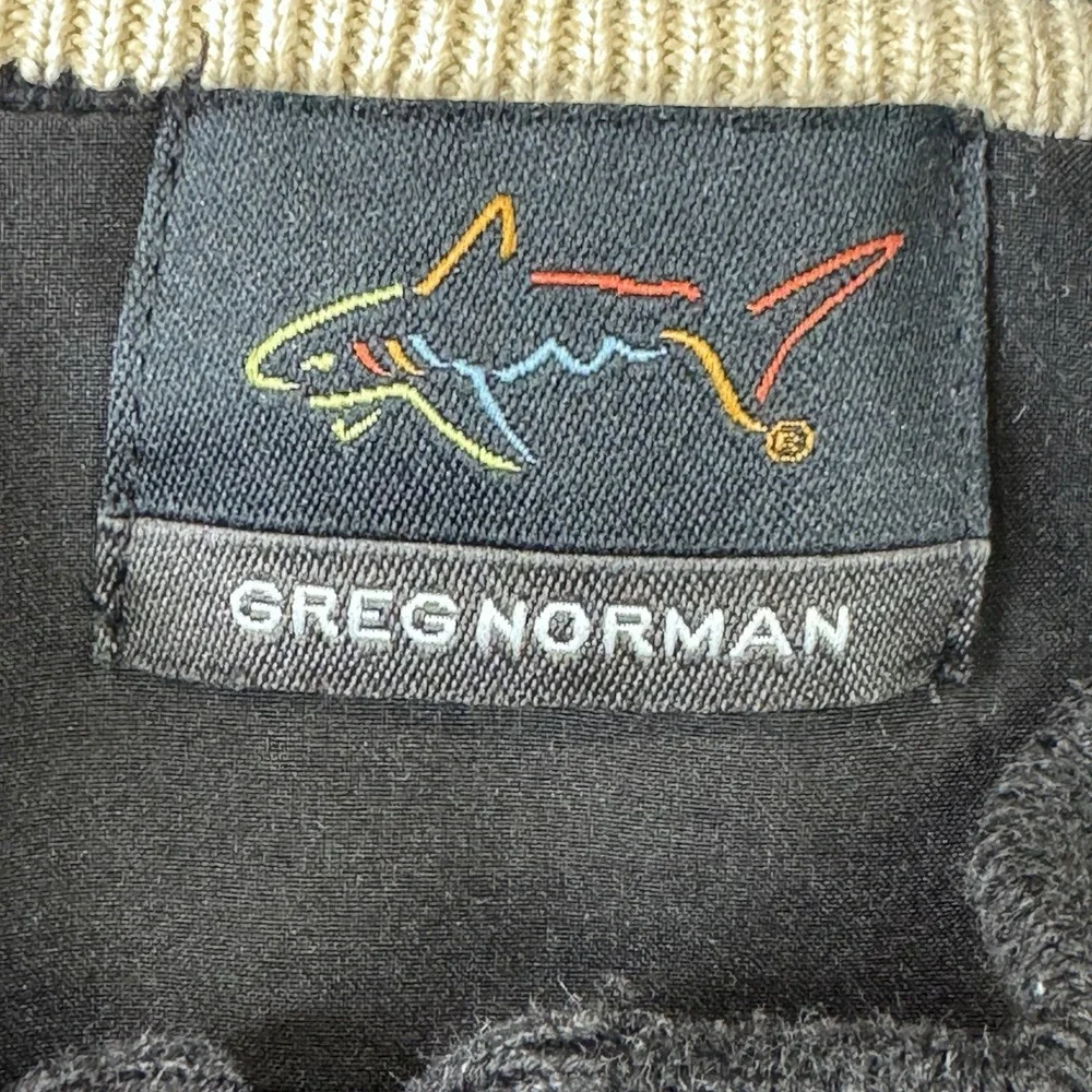 Greg Norman Black Full Zip Knit Bomber Jacket XXL Westchester Country Club